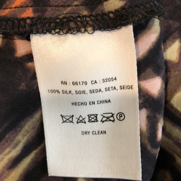 Anthropologie HD in Paris Estrella Geometric Silk Handkerchief Dress Size M/L - Picture 7 of 7